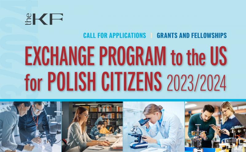 Grafika Programu Exchange to the US Fundacji Kościuszkowej